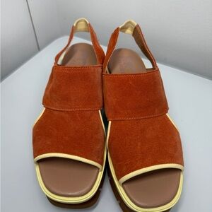 ✨SOREL Joanie Slingback Wedge Sandals Desert Sun- Size 6.5 - ✨